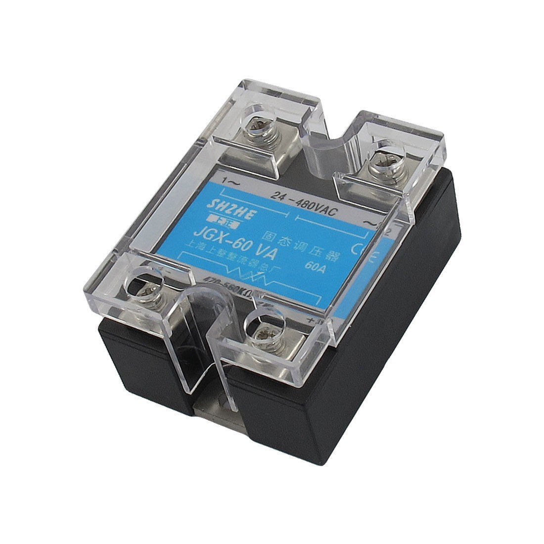 JGX-60VA 60A AC 24-480V Output Covered Adjustable Solid State Module Relay