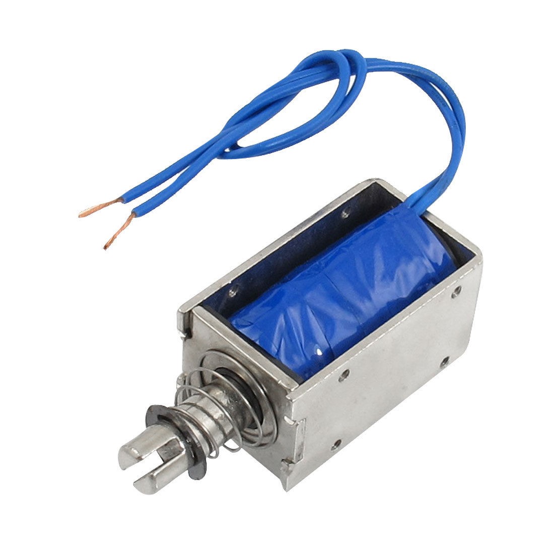 DC 12V 1.5A 0.8kg Holding Force Open Frame Push Solenoid Electromagnet