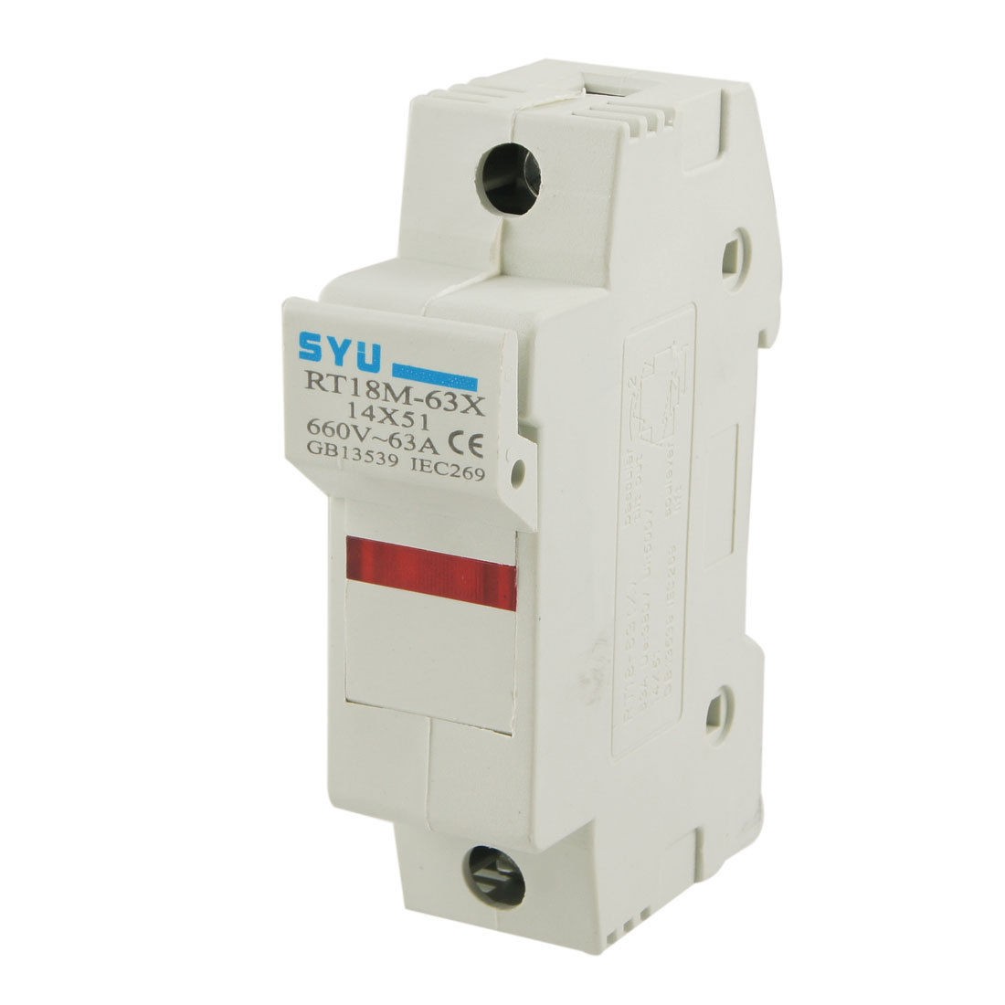 500V 16A 51x14mm Ceramic Fuse Link w 660V 63A One Pole Holder