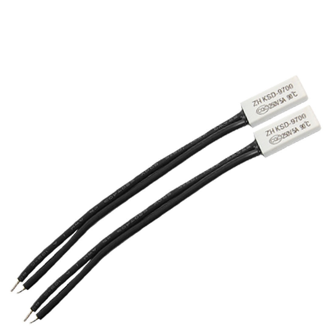 2 x 90 Celsius Normal Close Thermostat Temperature Switch KSD9700