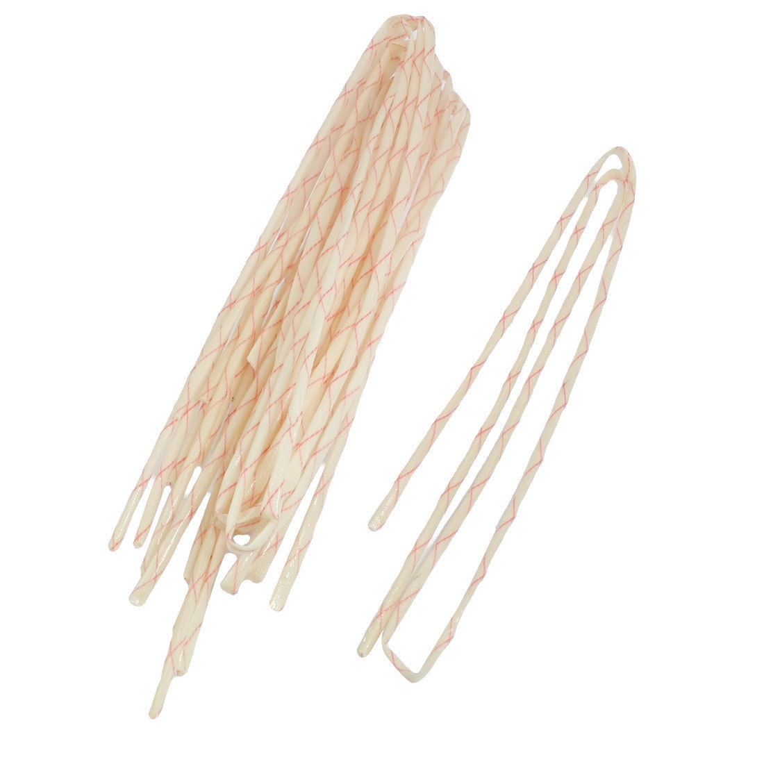 10 Pcs 3mm Flexible Fiberglass PVC Insulating Sleeve Pipe 36.2"