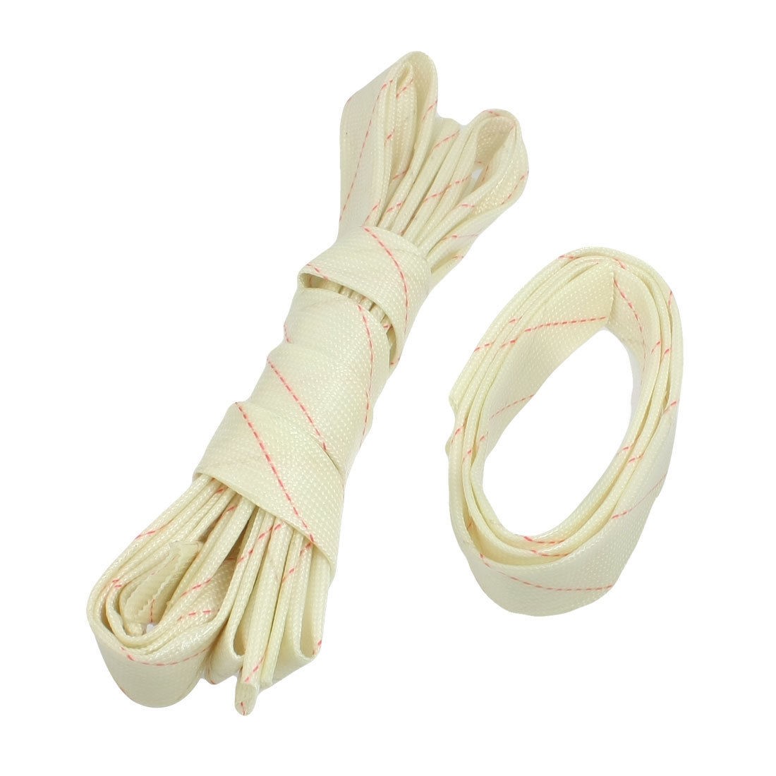 5 Pcs 16mm Flexible Fiberglass PVC Insulating Sleeve Pipe 35"