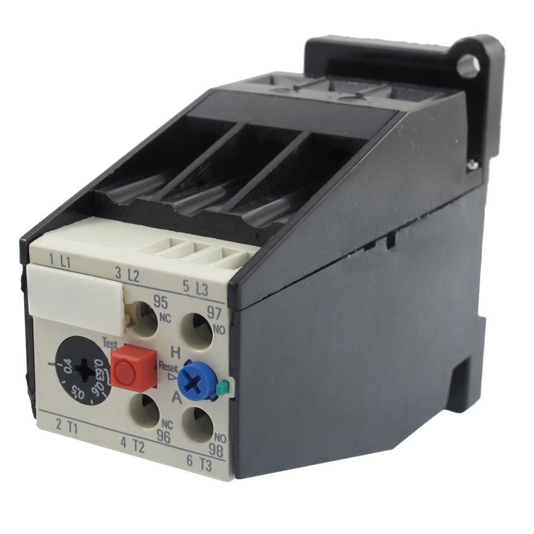 AC 0.4A - 0.63A Motor Protection Thermal Overload Relay 1 NO 1 NC
