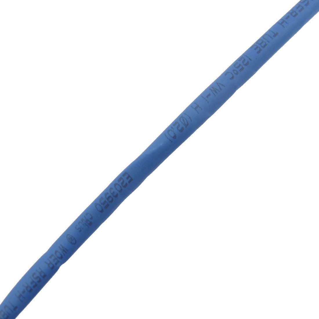Ratio 2:1 2mm Dia Blue Polyolefin Heat Shrinkable Tube 6M 19.7ft