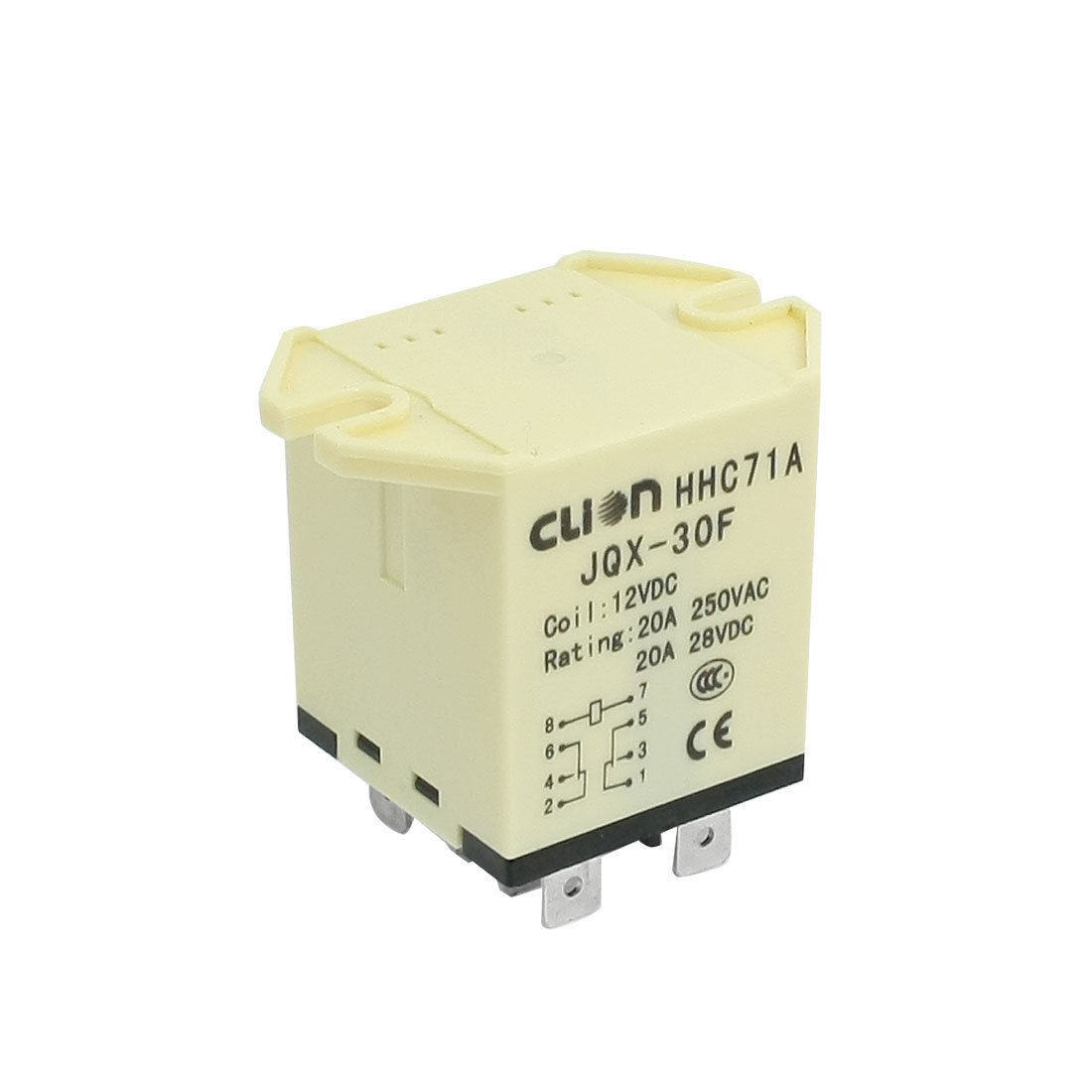 HHC71A JQX-30F Overload Protection Remote Control Relay DC12V