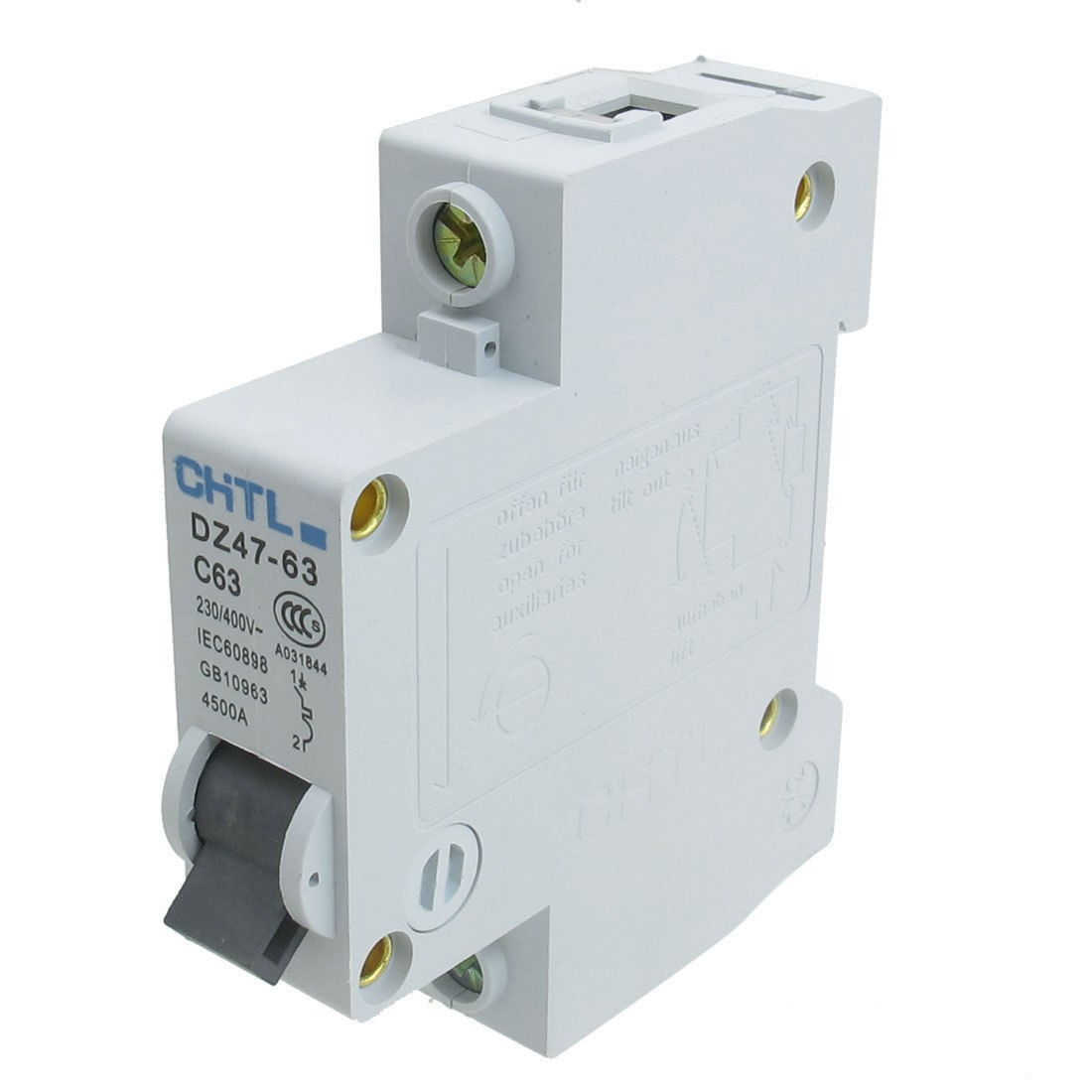 63A Rated Current AC230/400V 1P MCB Miniature Circuit Breaker