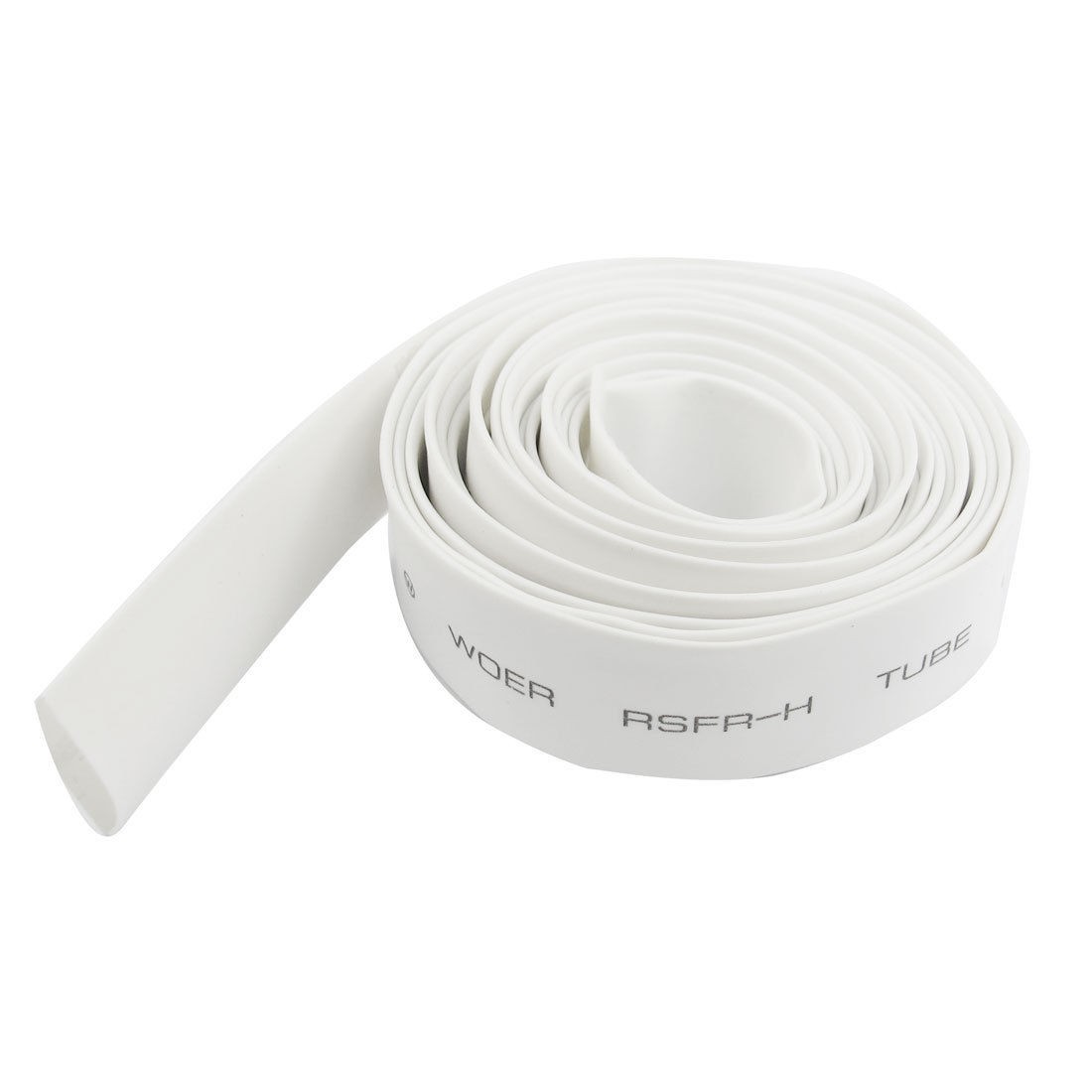 Ratio 9mm Dia White Polyolefin Heat Shrinkable Tube 2M 6.6Ft