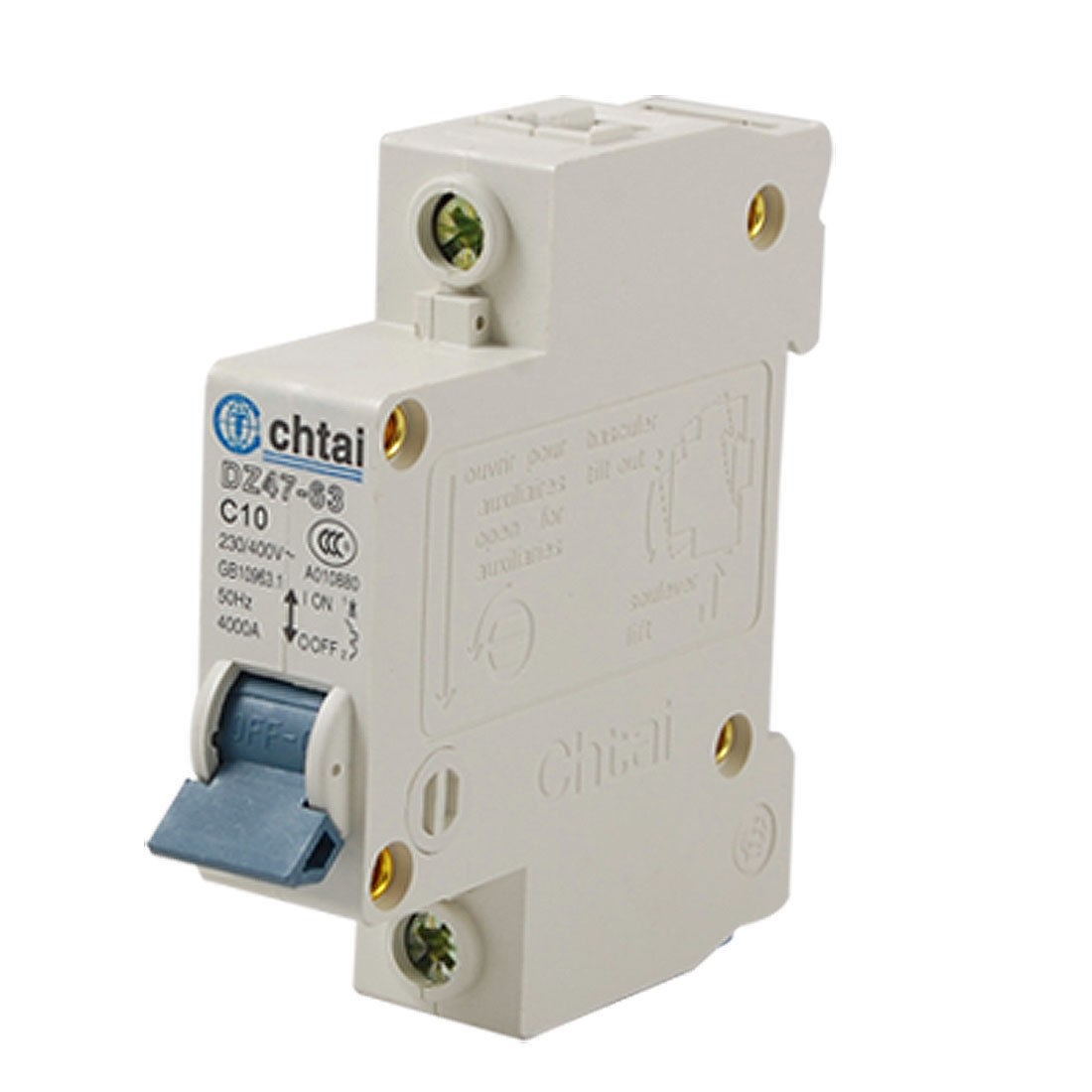 DZ47-63 10A Electrical Single Pole MCB Mini Circuit Breaker