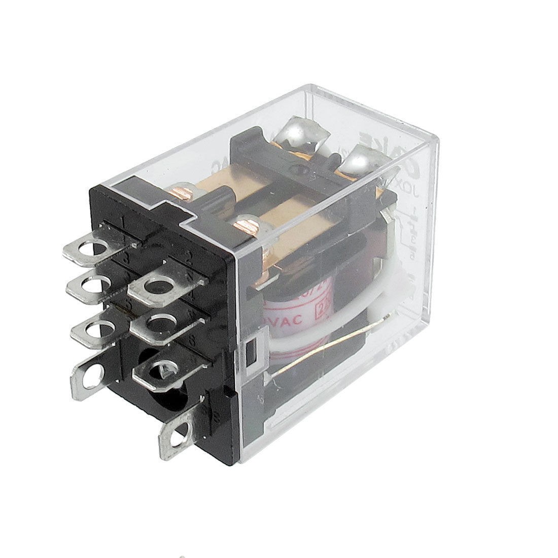 JQX-13F LY2 220/240VAC Coil Voltage 2P2T 8 Pins 10A Red LED Light Power Relay