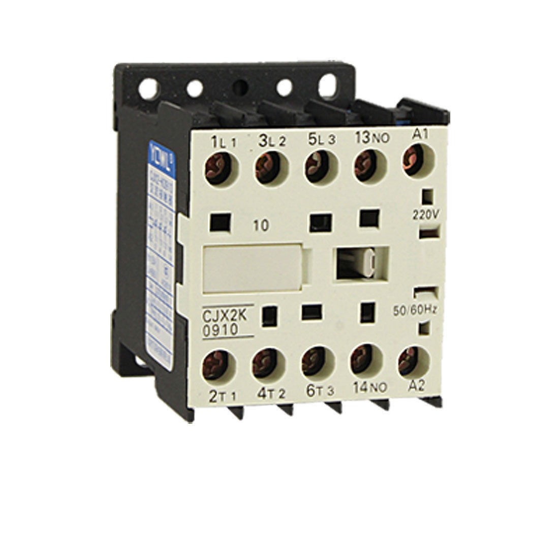 CJX2-K0910 690V Ui 9A 3 Poles 1NO AC Contactor 220V 50/60Hz Coil