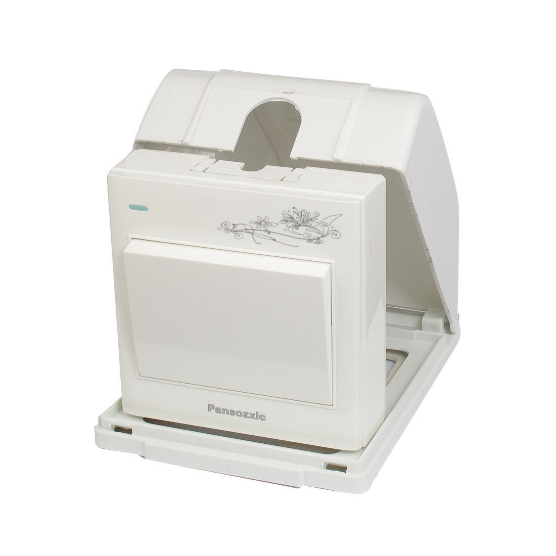 AC 110-250V 10-16A 1 Gang Wall Panel Switch w White Splash Proof Box