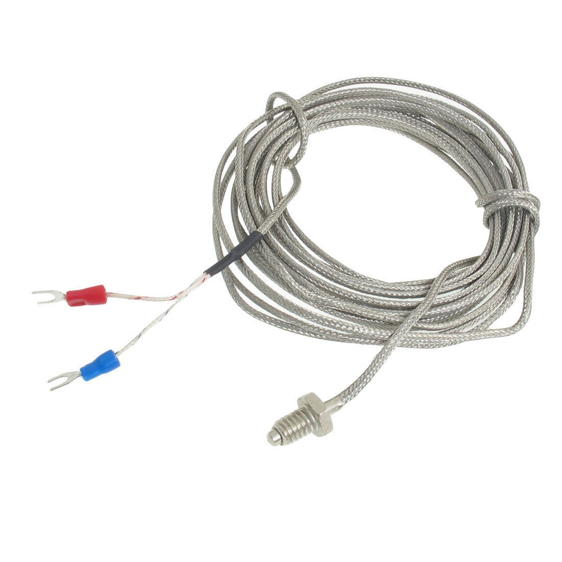 K Type 7.6mm Thread 0-400 Degree Celsius Thermocouple Sensors 4.8M 15.7Ft
