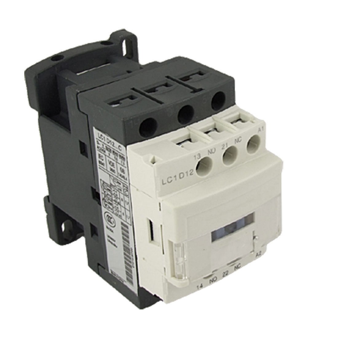 LC1D12M7C 690V Ui 6KV Uimp NO NC 3 Poles AC Contactor 220V 50/60Hz 12A