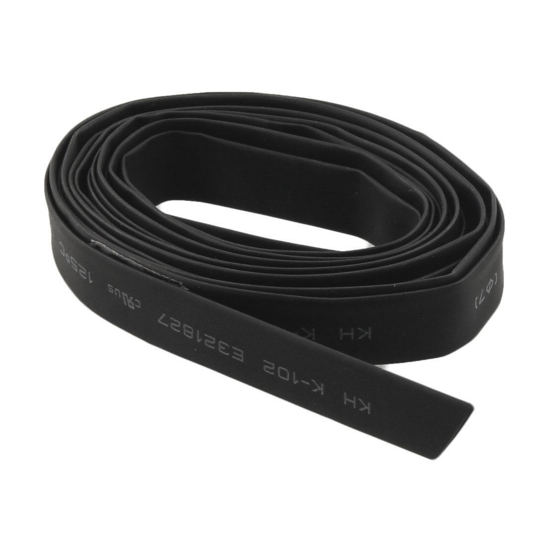 2M Long 7.0mm Dia Ratio 2:1 Heat Shrinking Shrinkable Tube Tubing Black