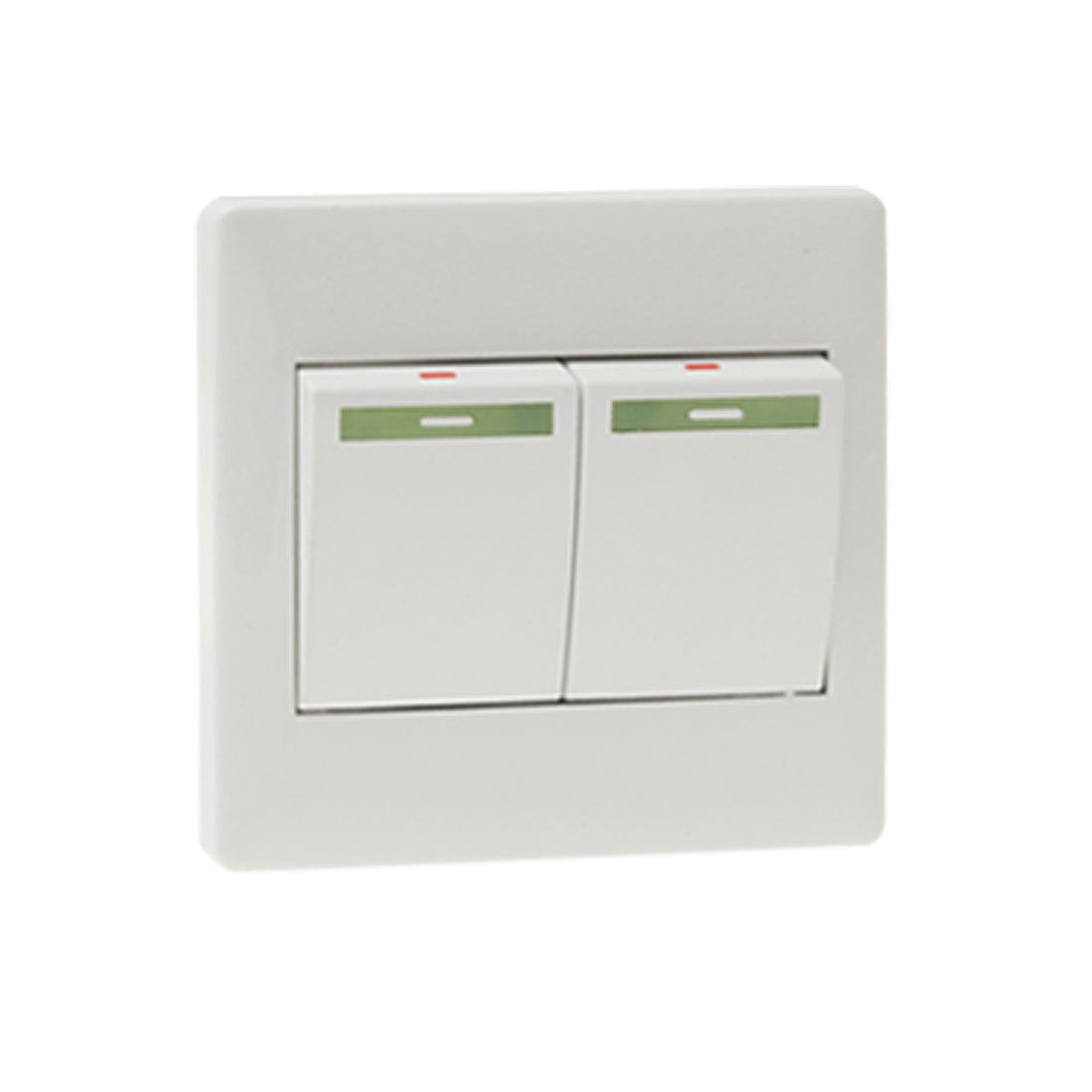 2 Gang Button Wall Mount Home Light Switch Plate Cover