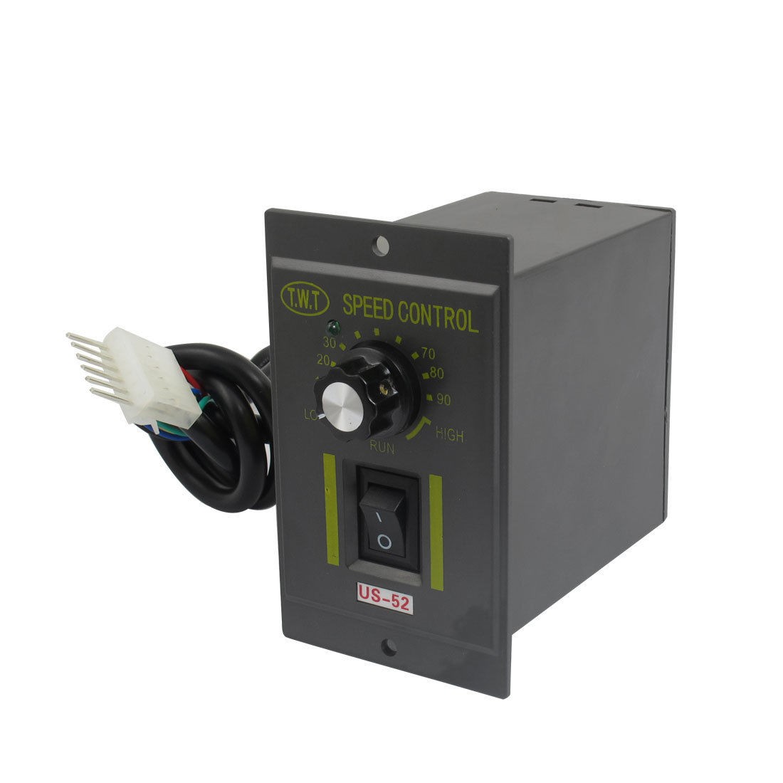 40W AC 220V 6 Pins Plug Gear Motor Speed Controller Switch US-52