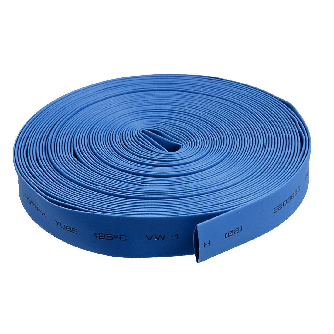 Blue 26.2Ft 8M Long 8mm Dia Polyolefin Heat Shrinkable Tube Tubing