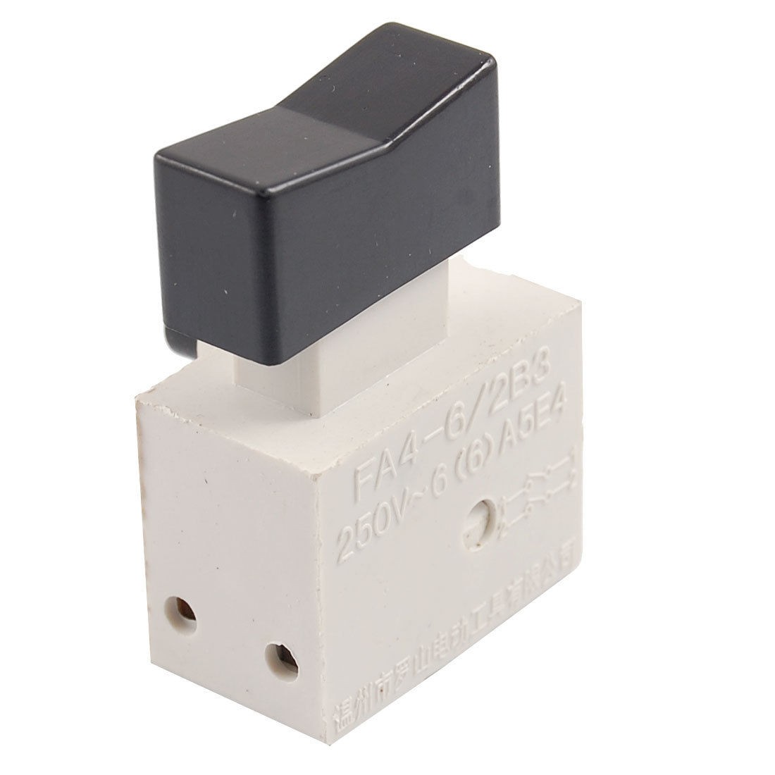 AC 250V 6A DPST Lock Trigger Switch for Electric Power Hand Drill Tool