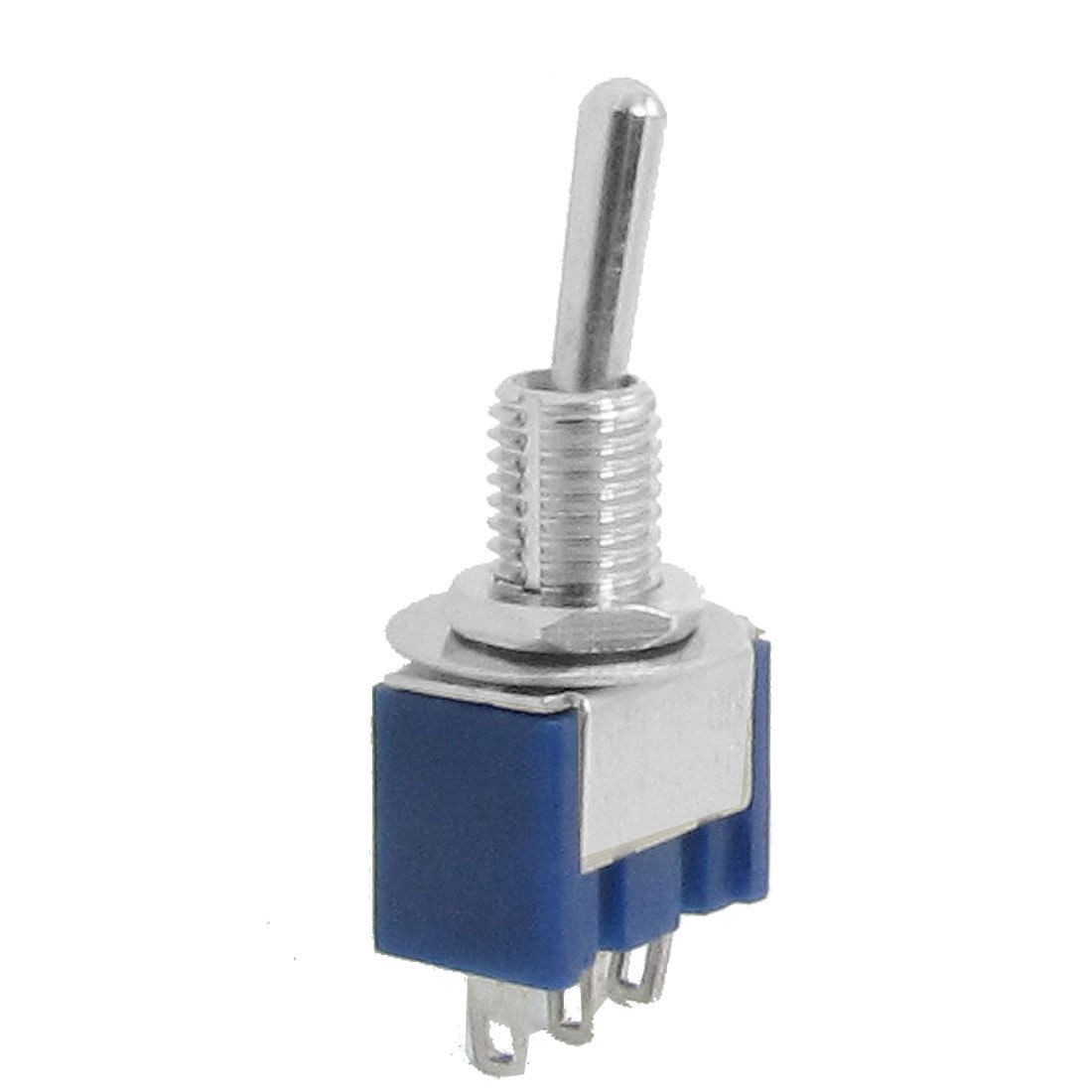 AC 125V 6A SPDT 3 Pin On/On 2 Position Miniature Toggle Switch Blue Qvrno
