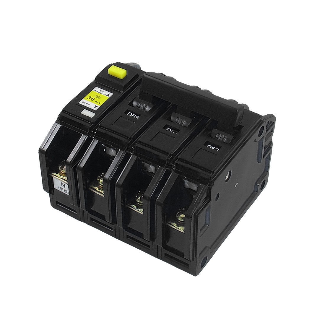 DZ12LE AC 220V/380V 63A 3P+N ELCB Earth Leakage Circuit Breaker