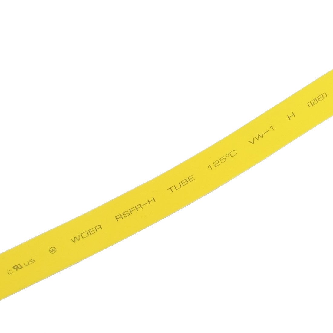 Ratio 8.0mm Dia. Yellow Polyolefin Heat Shrinkable Tube 4M 13Ft