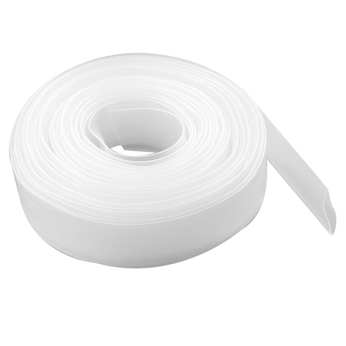 Ratio 2:1 22mm Clear White Polyolefin Heat Shrinkable Tube 10M 32.8Ft