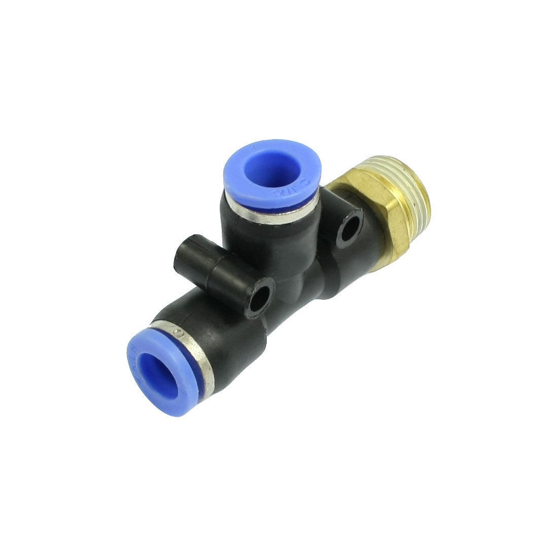 T Shaped 3 8 Male Thread to 8mm Push in Joint Pneumatic Quick Fitting Connector