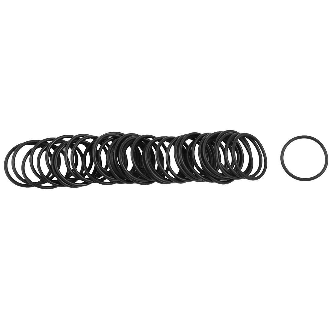 50 Pcs 14mmx12mmx1mm Automobile Sealing O Rings Gaskets Washers