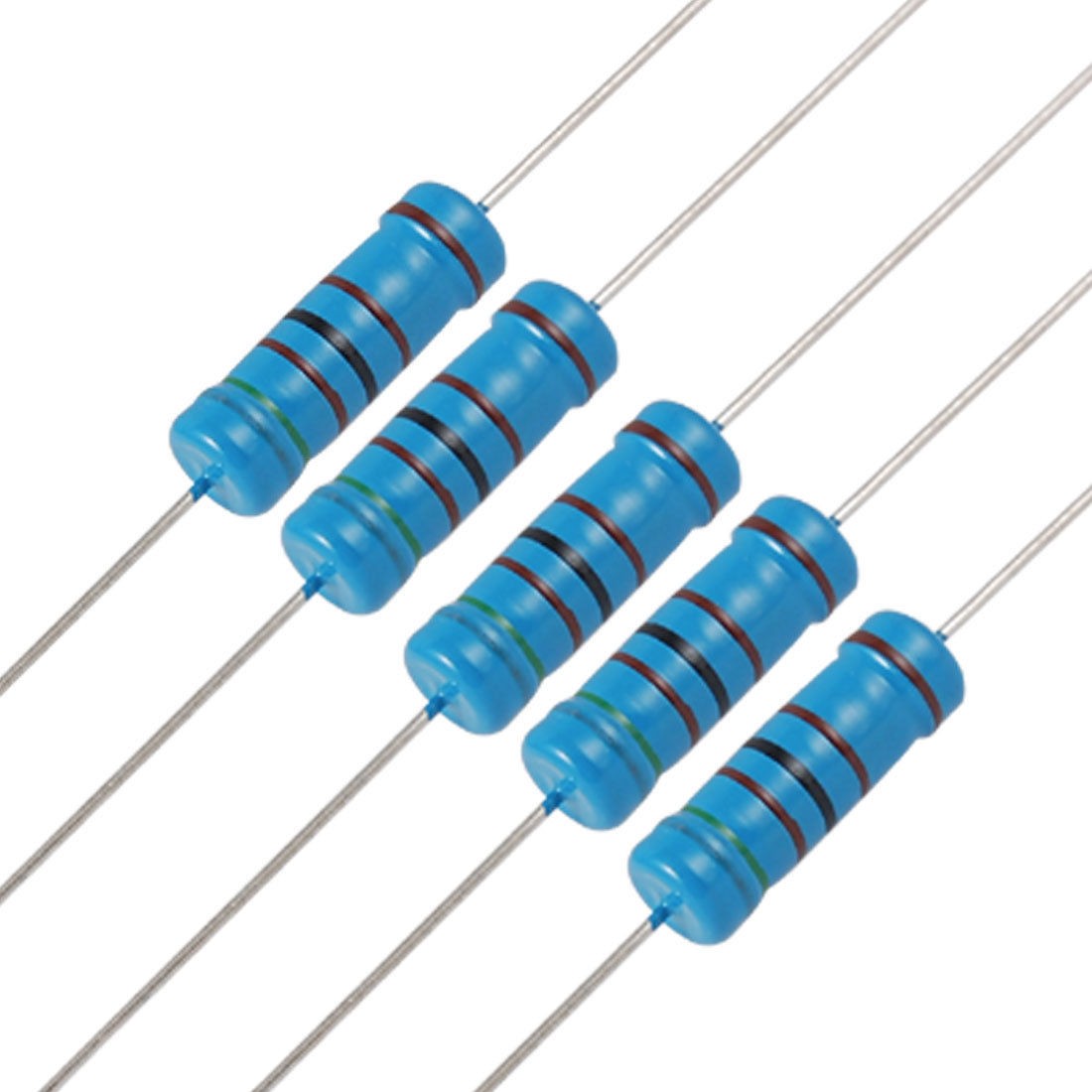 5.1K 5K1 Ohm 3W Axial Lead Metal Film Resistor 100 Pcs
