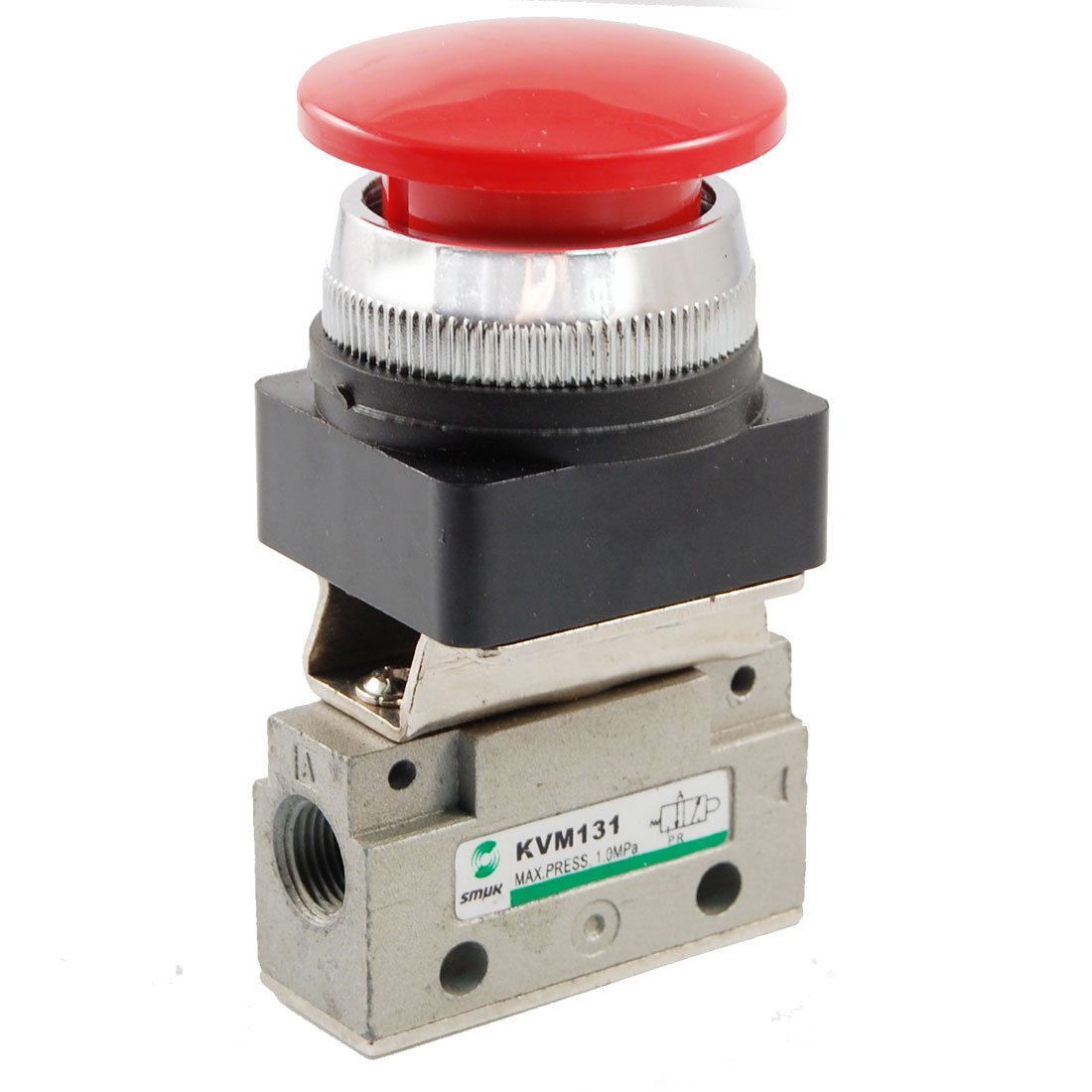 VM131 2 Position 3 Way Momentary Mushroom Button Air Mechanical Valve