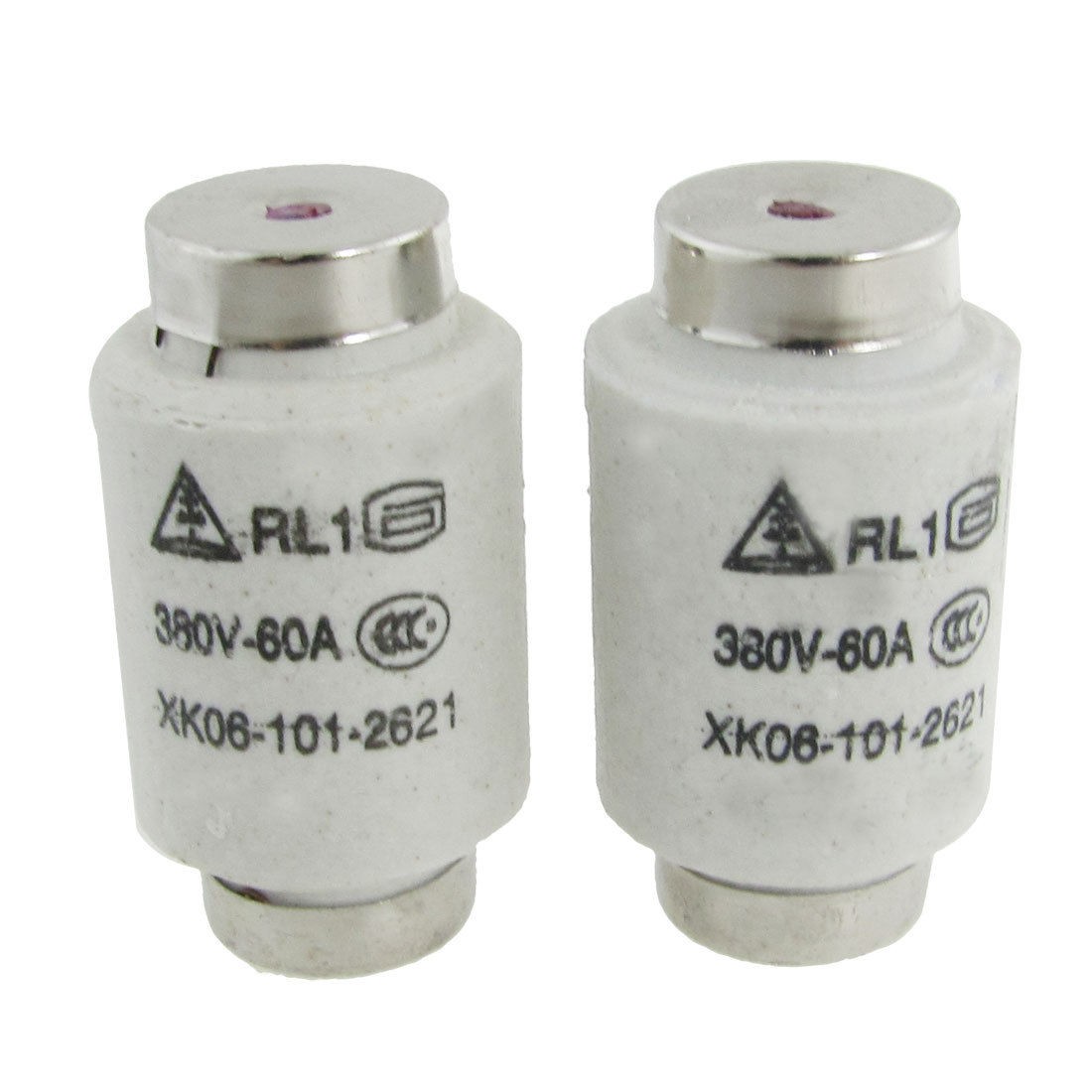 AC 380V 60A 48 x 26mm Screw Base Type Fuse Links RL1-60 2 Pcs