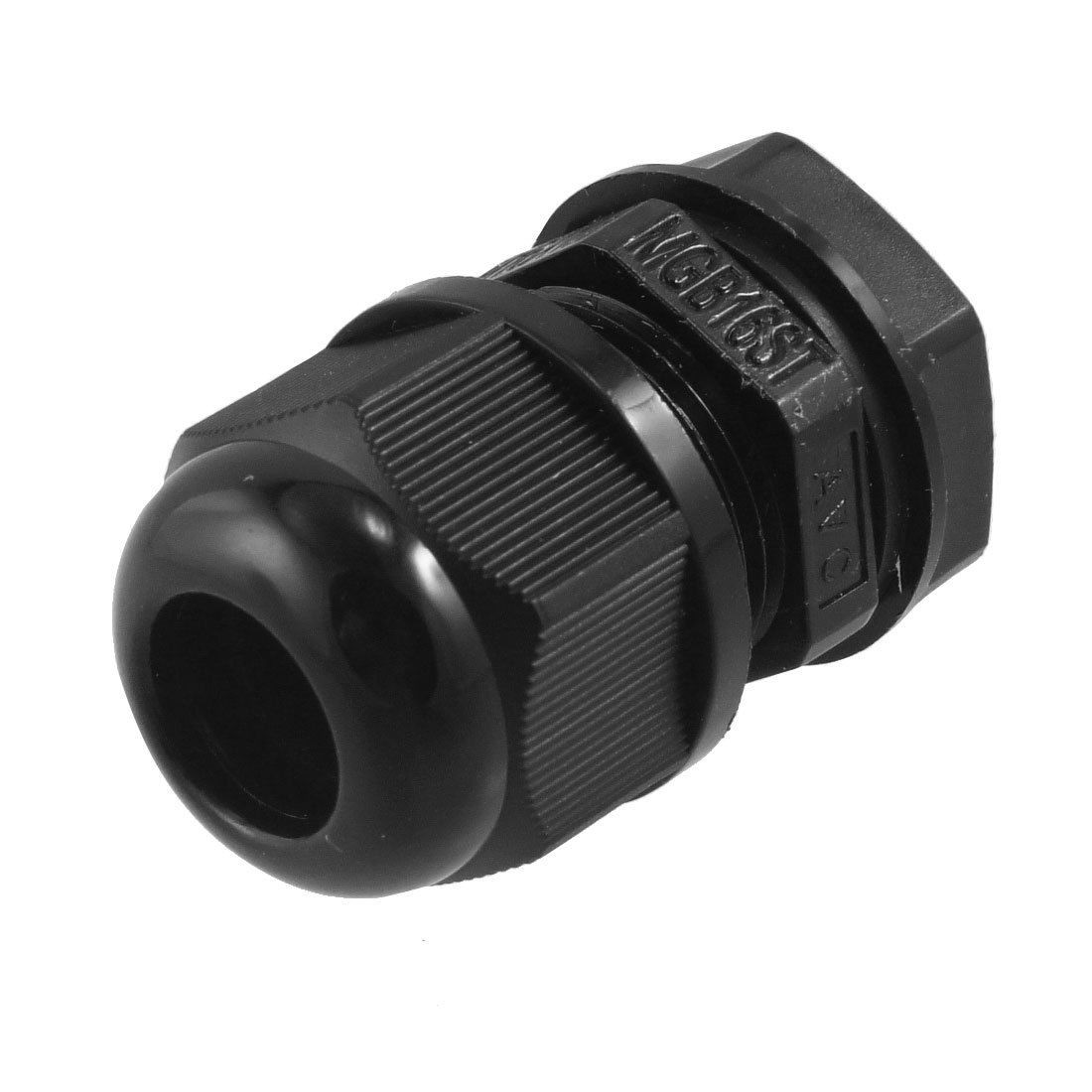 Black Plastic Waterproof M16 5-10mm Diameter Cable Gland