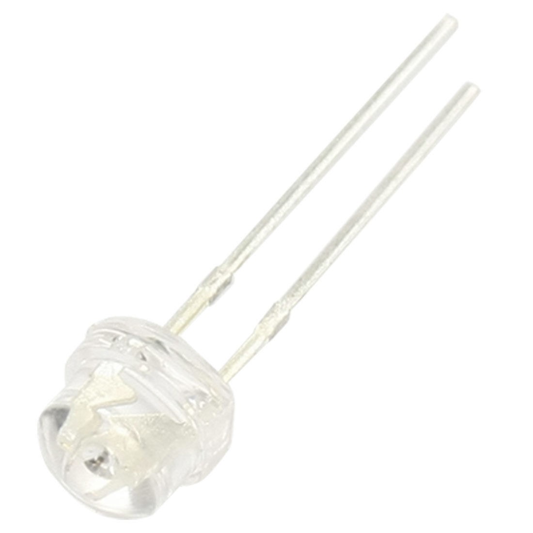 50 x 5mm Dia Straw Hat Red LED Light Lamp Emitting Diodes