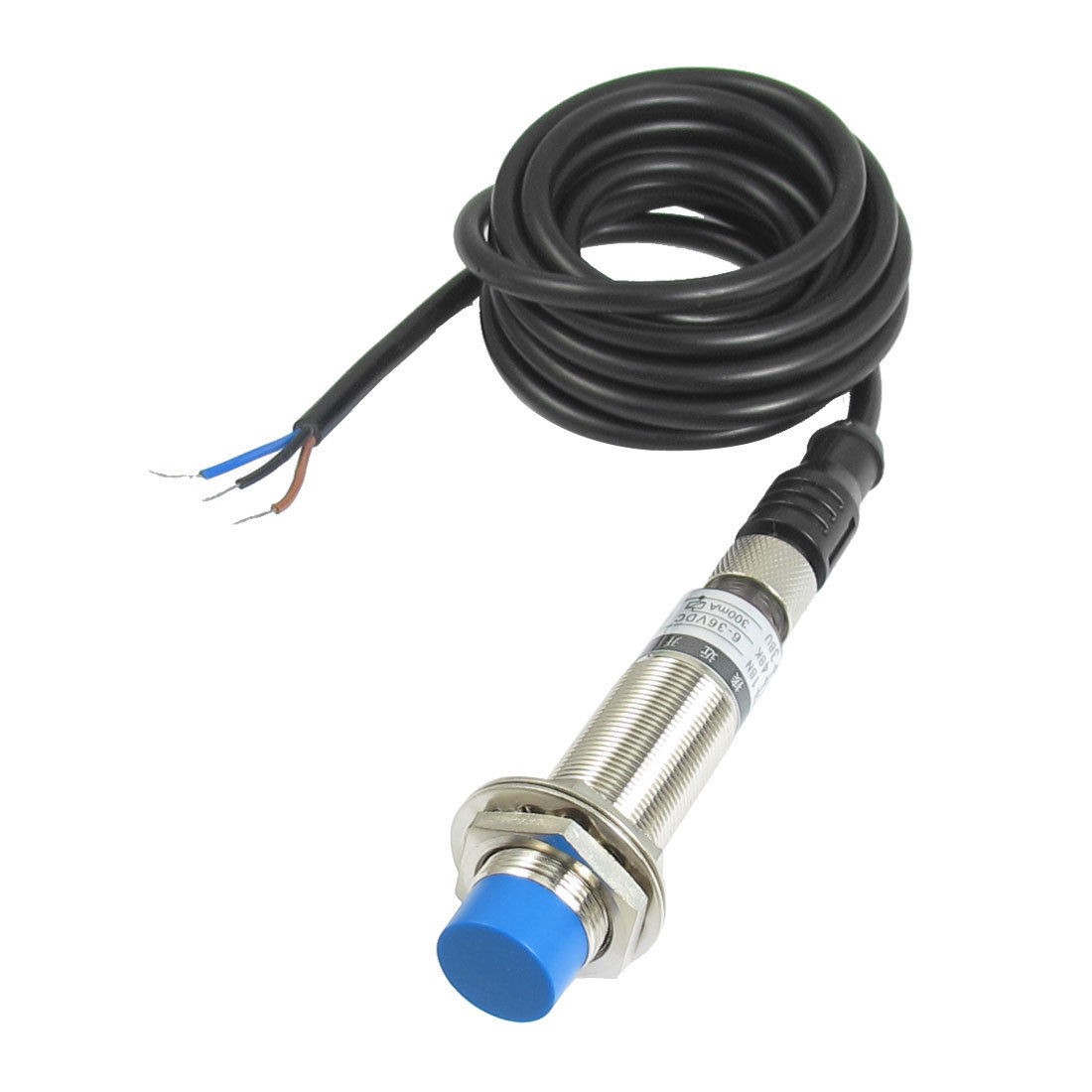 4P Aviation Connector 3-Wire DC 6-36V PNP NO 8mm Inductive Proximity Switch