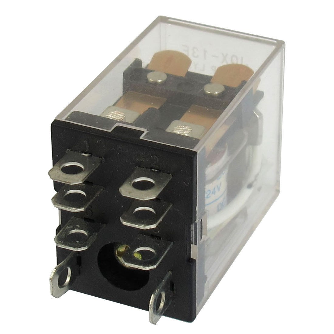 JQX-13F LY2 DC 24V Coil 8-Pin DPDT Green LED Electromagneti<wbr/>c Relay