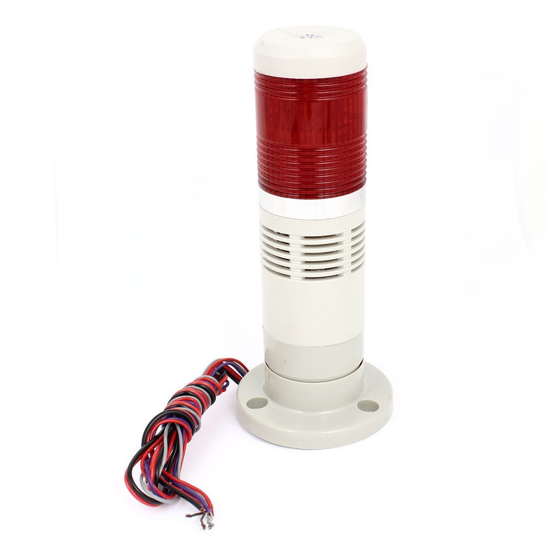 DC 12V Red LED Flash Industry Signal Tower Alarm Buzzer 90dB Light Lamp