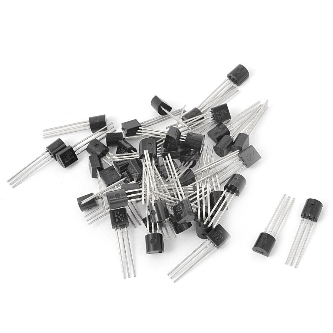 50Pcs TO-92 2N5551 NPN High Voltage Transistors 300mA 160V 630mW