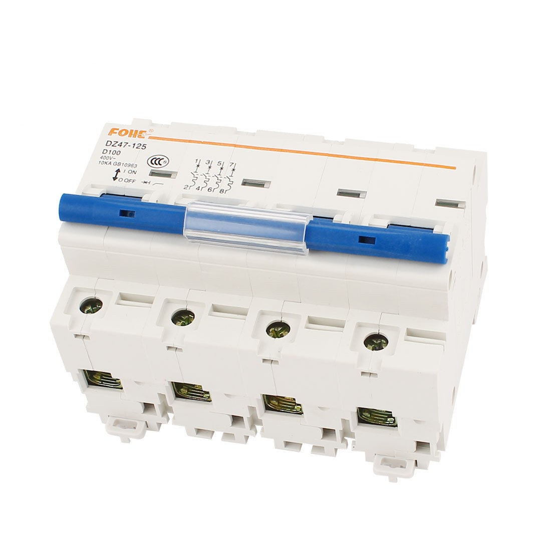 AC 400V 100A 4 Poles Overload Protection MCB Miniature Circuit Breaker