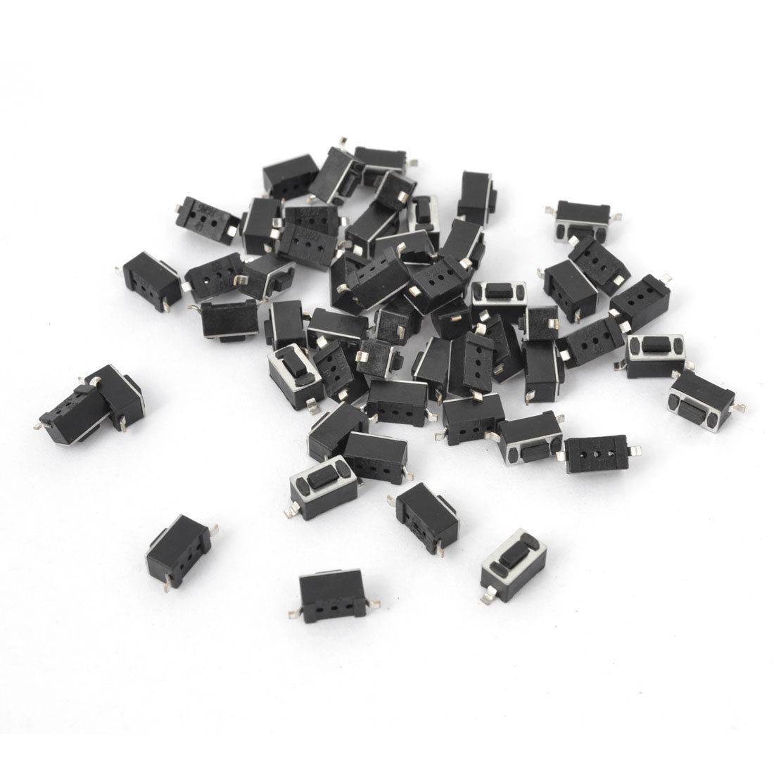 55Pcs Momentary Tact Tactile Push Button Switch 3x6x4.3mm 2-pin SMD
