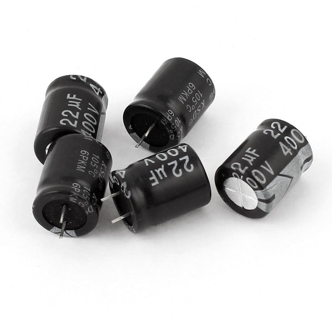 22uF 400V 105C 13x16mm Through Hole Radial Electrolytic Capacitor 5pcs