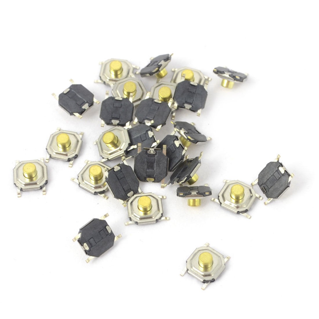 55Pcs Momentary Tact Tactile Push Button Switch 4x4x2.5mm 4-pin SMD