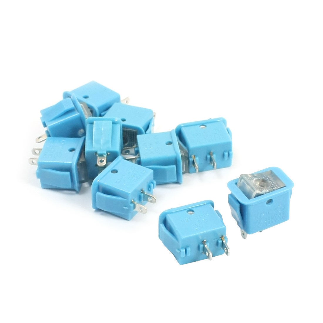 10Pcs AC250V/10A 125V/13A 2 Terminal Locking SPST On Off Rocker Switch