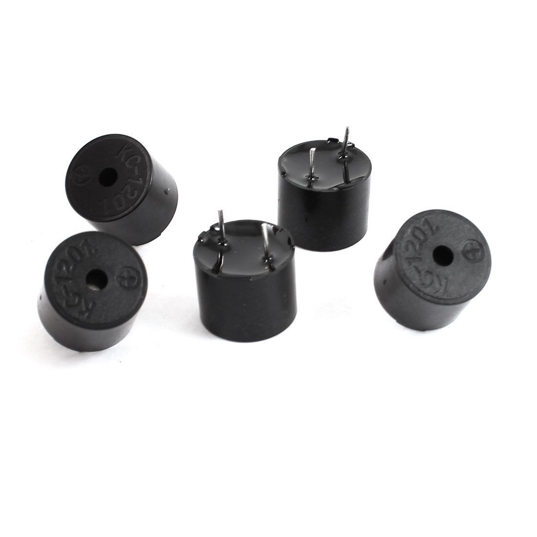 5 Pcs 12x9.5mm DC 1.5V 30mA 2P Terminal Industrial Electromagneti<wbr/>c Buzzer 2000Hz
