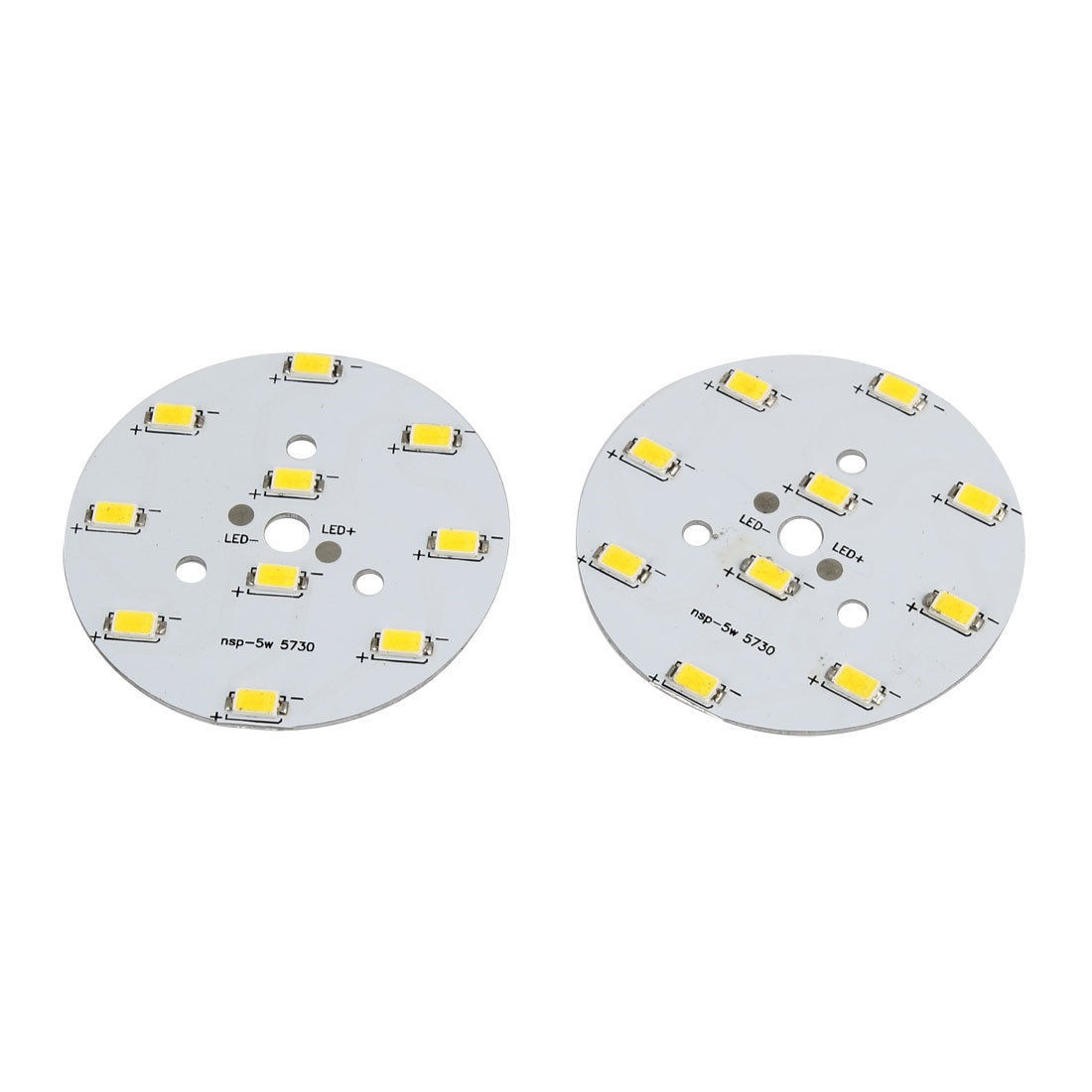 2 Pcs DC 12-18V 5W Warm White Light High Power 1210 SMD 10 LED Lamp Emitter