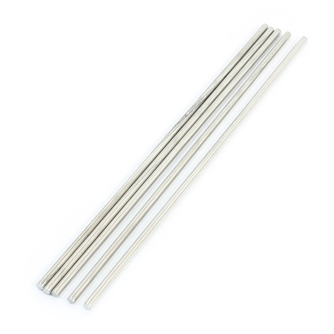 5Pcs Metal Milling Welding Working Stainless Steel Round Rods 140 x 2.5mm
