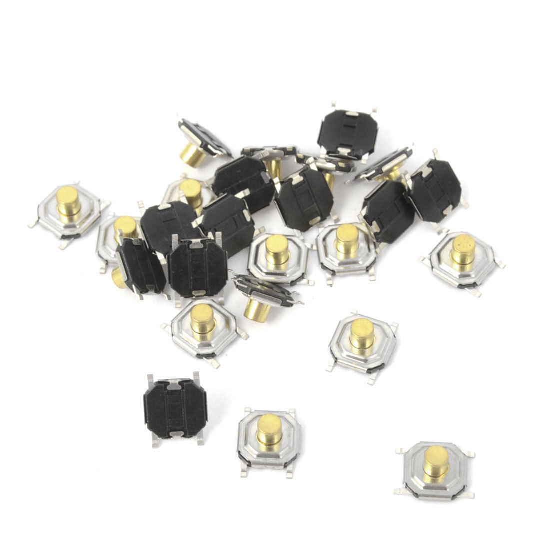 25Pcs Momentary Tact Tactile Push Button Switch 4x4x3mm 4-pin SMD