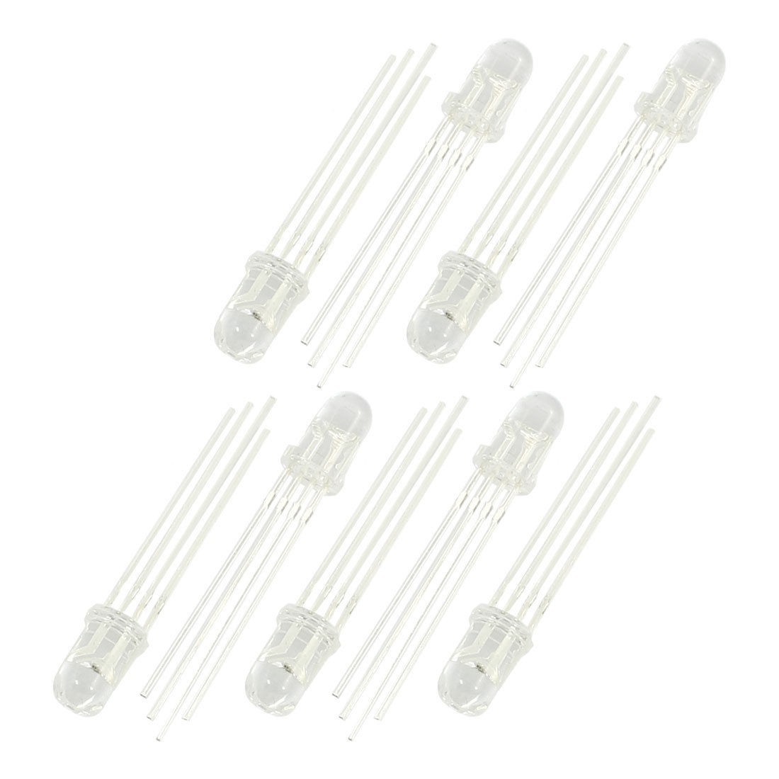 9Pcs DC2.2-3.0V 4 Pin Common Anode Red Green Blue LED Light Emitting Diode