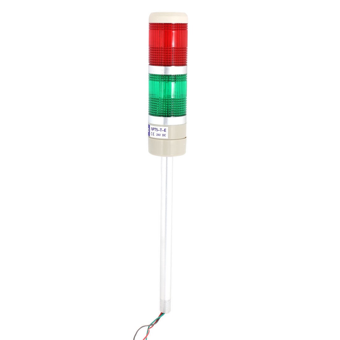 DC 24V 10W Red Green Bulb Light Buzzer Industrial Warning Signal Lamp