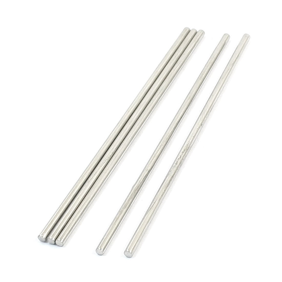 5Pcs 100x2.5mm Hardware Tools Stainless Steel Round Rods for Car Model