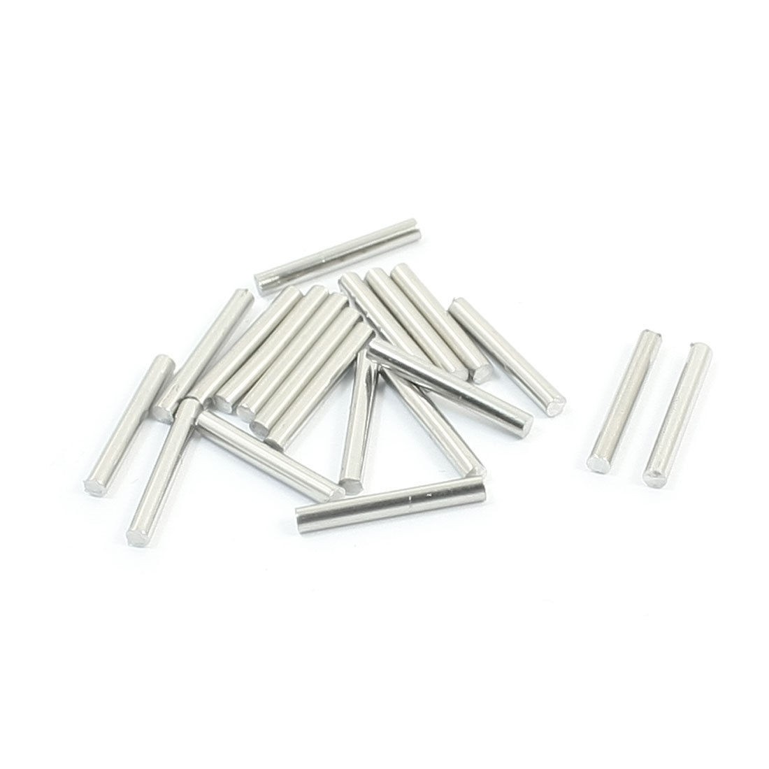 20Pcs 15 x 2mm Stainless Steel Cylinder Linear Rail Round Rod Axle